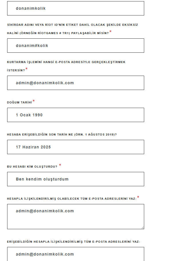 Valorant Bilet Gönderme