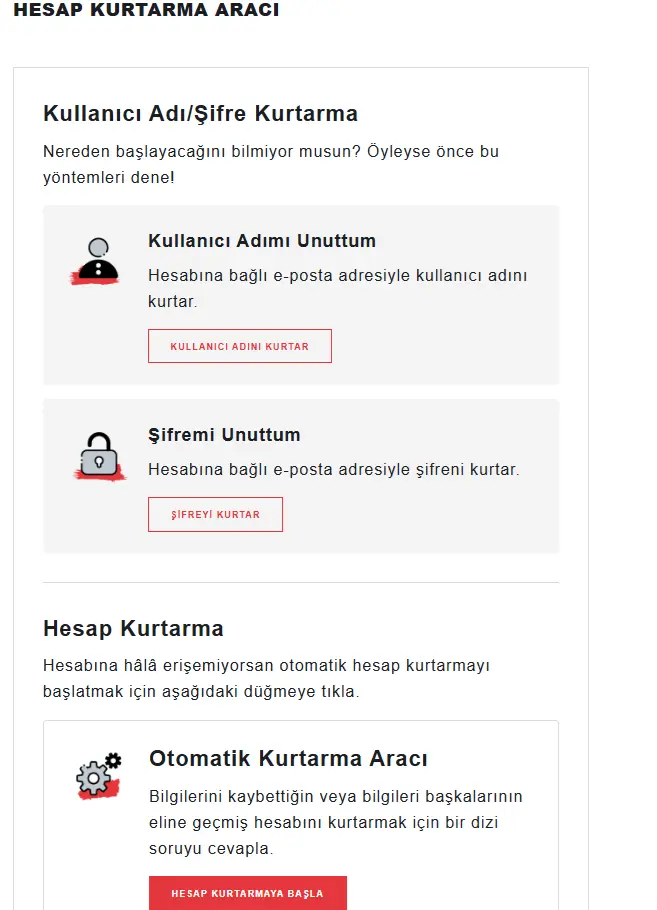 Valorant Hesap Kurtarma Seçenekleri