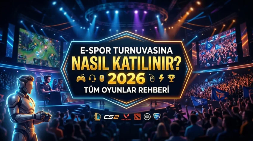 E-Spor Turnuvasına Nasıl Katılınır? 2026 Tüm Oyunlar